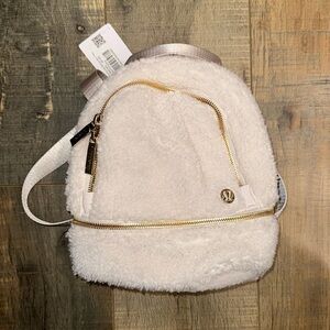 NWT mini Sherpa backpack